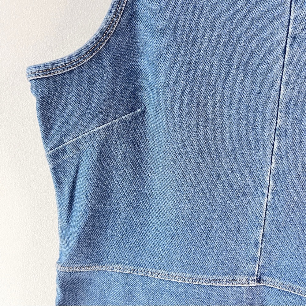Forever 21 Denim Mini Dress Size Small - Picture 4 of 6